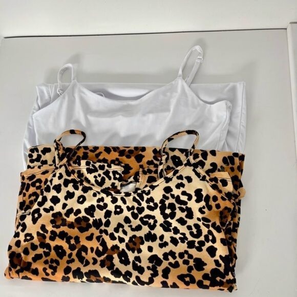 Y2K Tank Top Dress Large Duo Set Bodycon Straps Festival Streetwear Minimalist - Picture 8 of 13